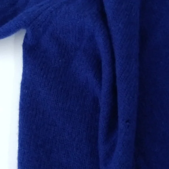 Philosophy Dane Lewis Cashmere Cardigan Size Small Blue Open Cascade Front Luxe - Picture 5 of 7